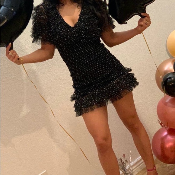 Black with white dots dress, i used just one time. Size S stretch - Picture 2 of 2